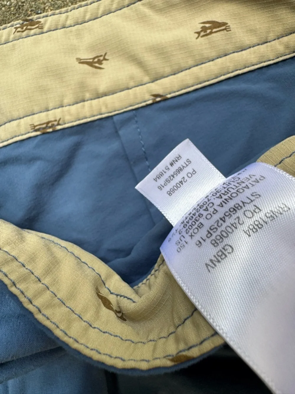 Patagonia pre fit back